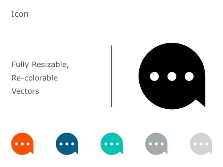 Speech Bubble CallOuts Icon 5 PowerPoint Template & Google Slides Theme
