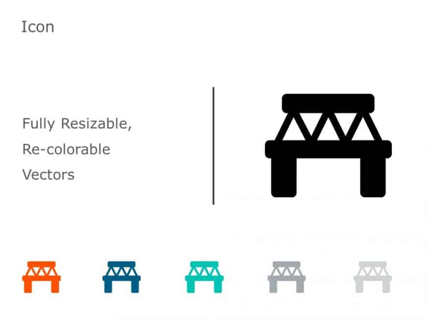 Bridge Icon 6 PowerPoint Template