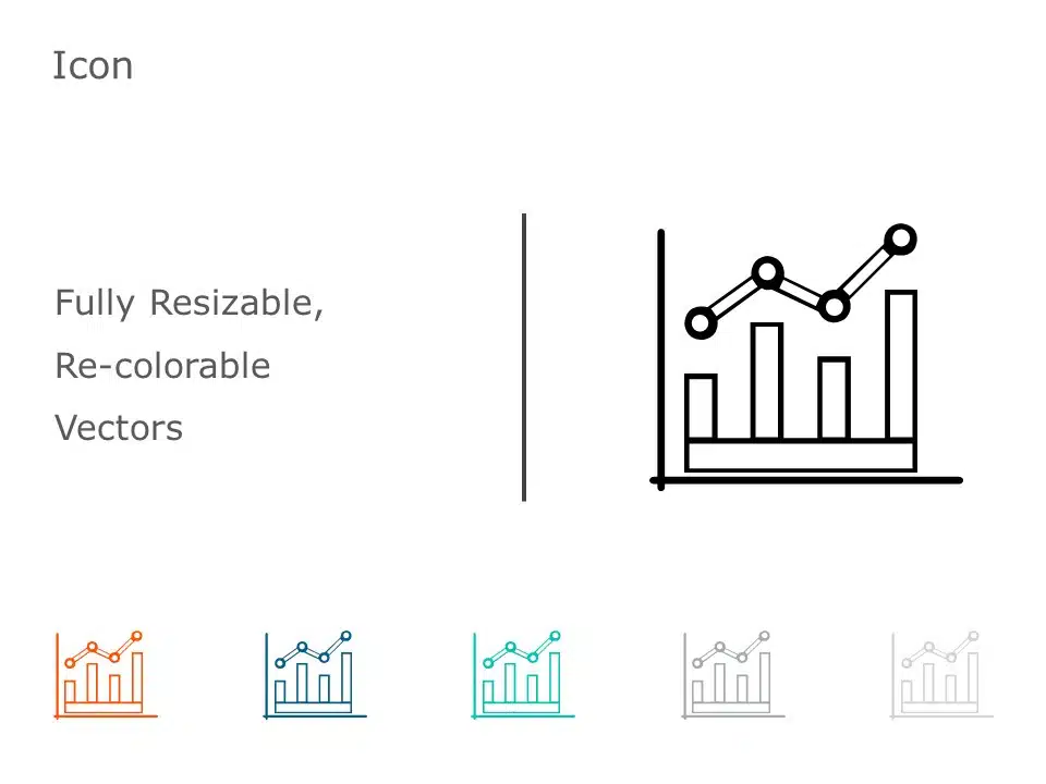 Charts and Graphs Icons 5 PowerPoint Template & Google Slides Theme