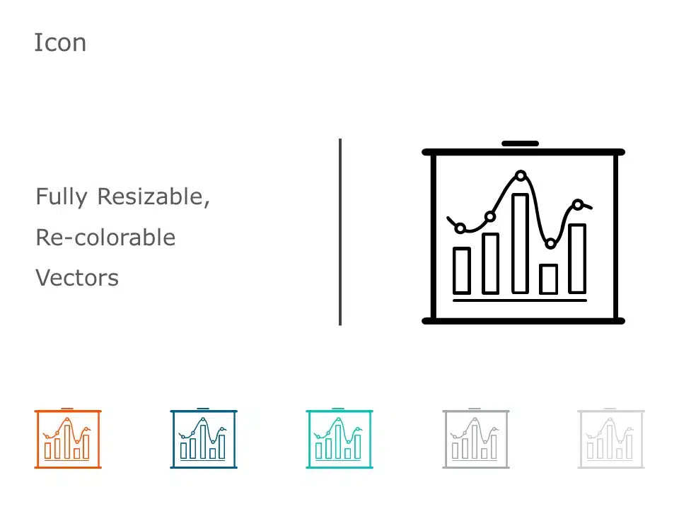 Charts and Graphs Icons 6 PowerPoint Template & Google Slides Theme