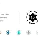 Process Gear Icon PowerPoint Template & Google Slides Theme