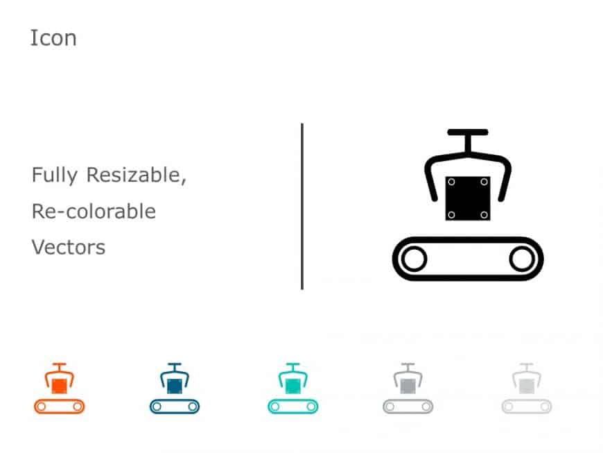 Construction Crane Block icon 1 PowerPoint Template