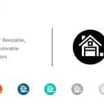 Home Icon 3 PowerPoint Template & Google Slides Theme