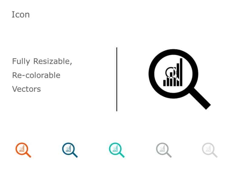 Search Analysis Icon PowerPoint Template & Google Slides Theme