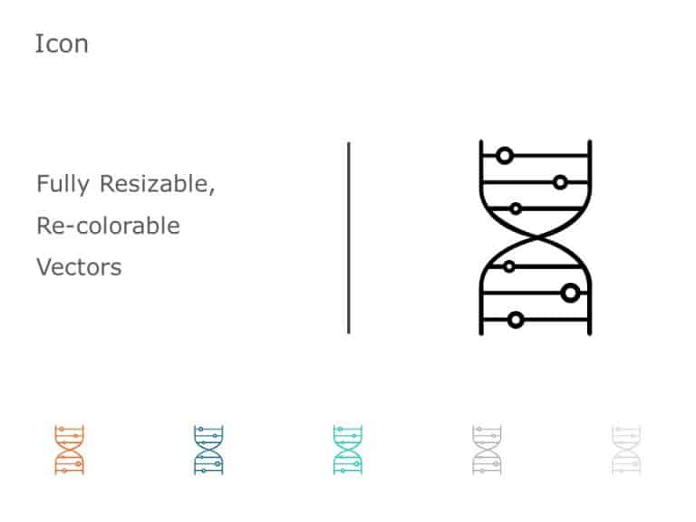 DNA Icon 1 PowerPoint Template & Google Slides Theme