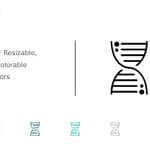 DNA Icon 3 PowerPoint Template & Google Slides Theme