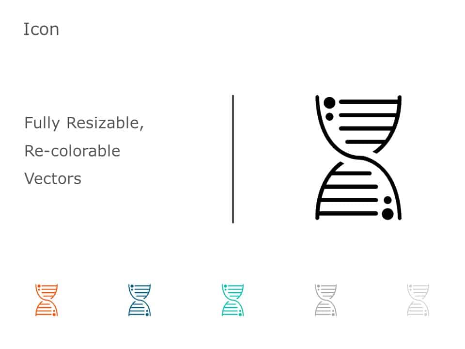 DNA Icon 3 PowerPoint Template & Google Slides Theme