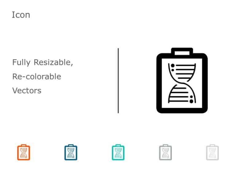 DNA Icon 4 PowerPoint Template & Google Slides Theme