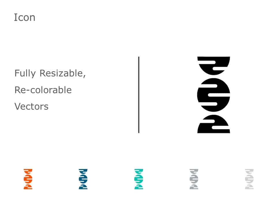 DNA Icon 7 PowerPoint Template & Google Slides Theme