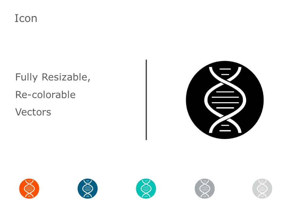 DNA Icon 9 PowerPoint Template