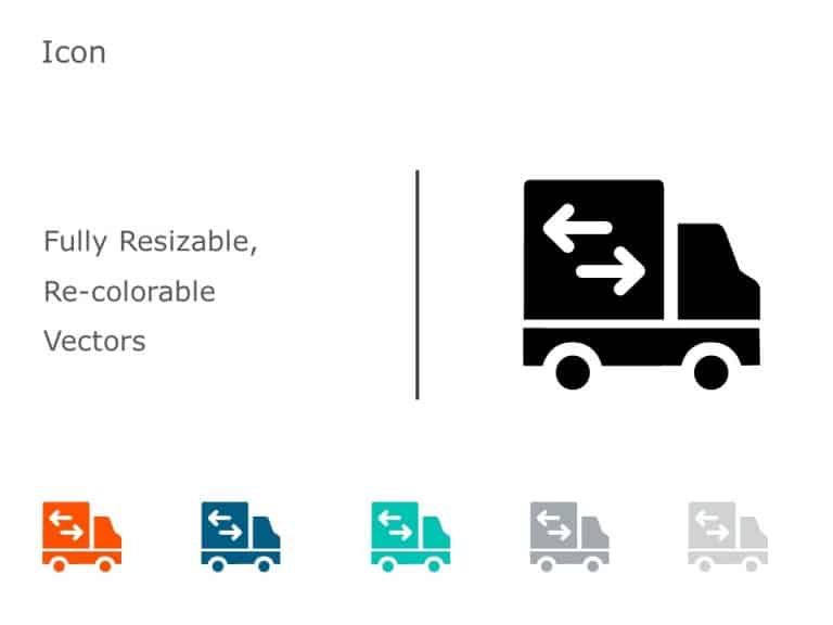 Truck Transportation Icons 1 PowerPoint Template & Google Slides Theme