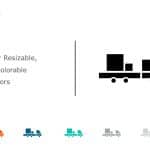 Truck Transportation Icons 3 PowerPoint Template & Google Slides Theme