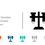 Test Tube Rack Icon 1 PowerPoint Template