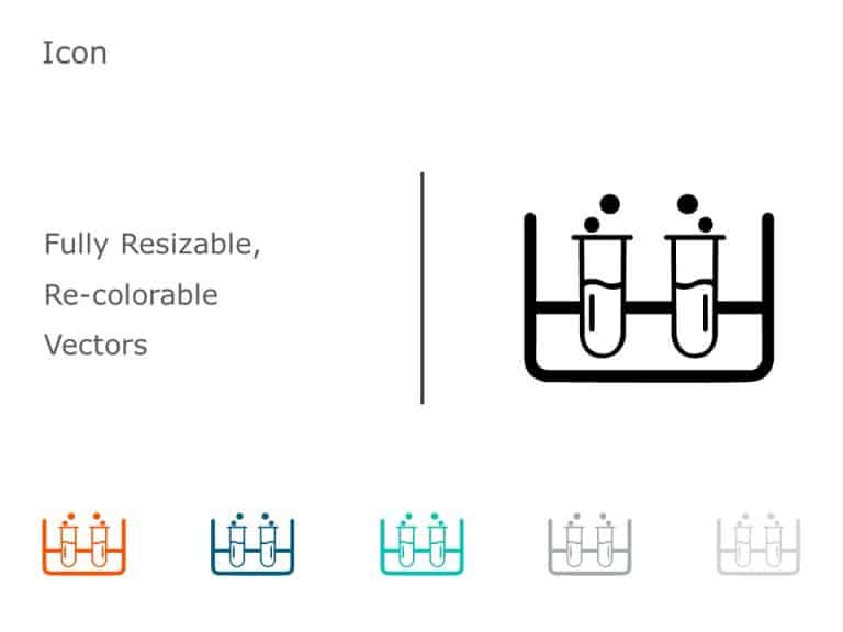 Test Tube Rack Icon 2 PowerPoint Template & Google Slides Theme