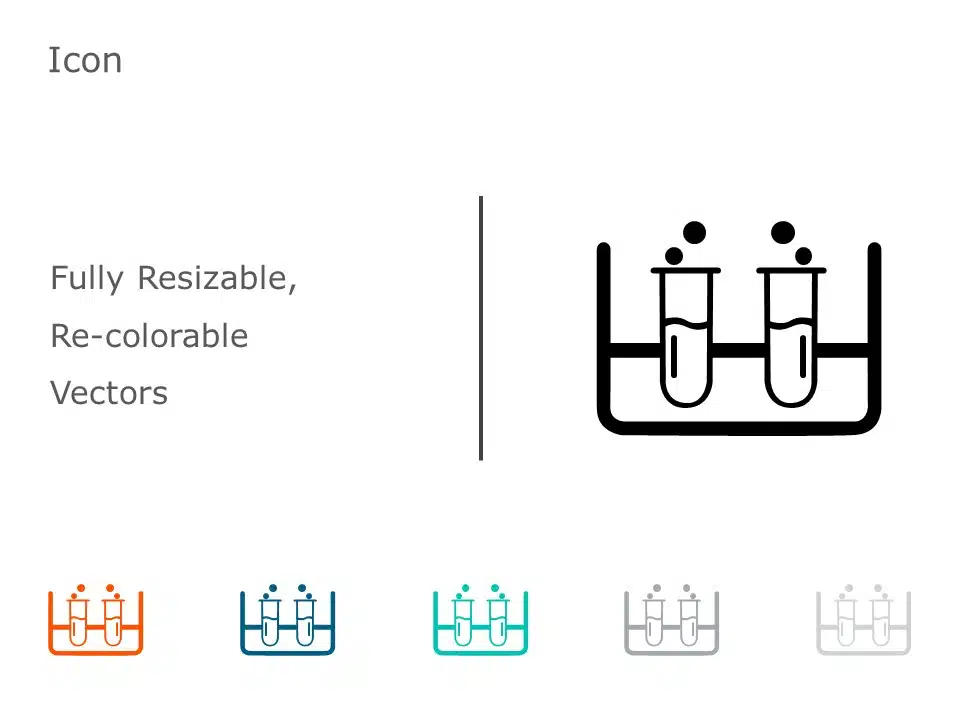 Test Tube Rack Icon 2 PowerPoint Template & Google Slides Theme