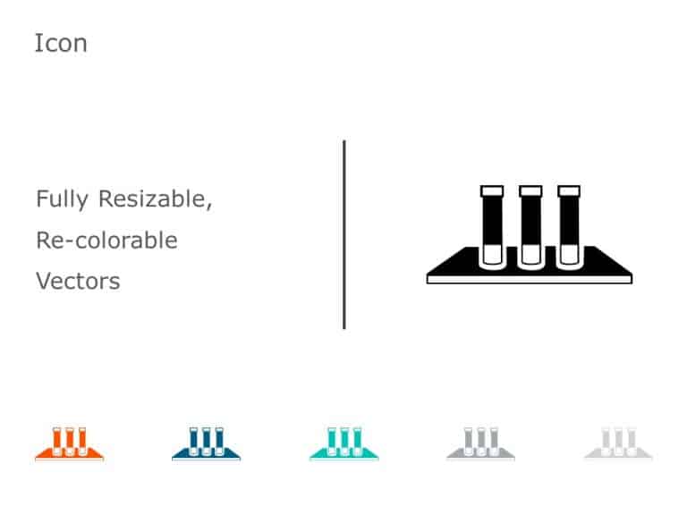 Test Tube Rack Icon 4 PowerPoint Template & Google Slides Theme