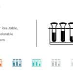 Test Tube Rack Icon 6 PowerPoint Template & Google Slides Theme