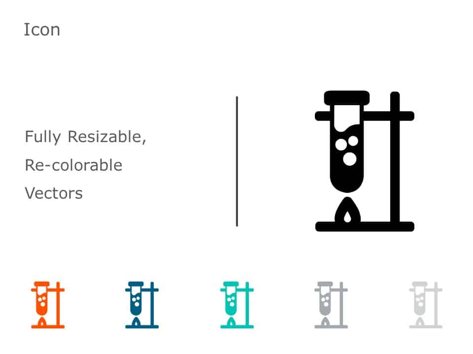 Test Tube Rack Icon 7 PowerPoint Template