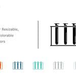 Test Tube Rack Icon 2 PowerPoint Template