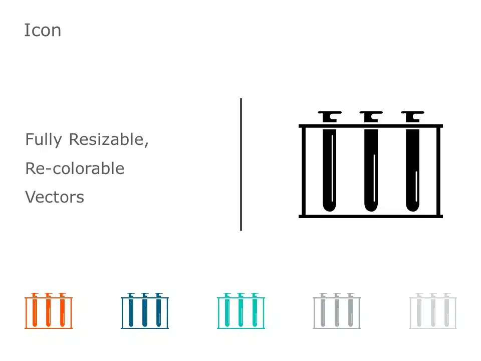 Test Tube Rack Icon 8 PowerPoint Template & Google Slides Theme