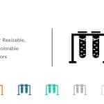 Test Tube Rack Icon 6 PowerPoint Template