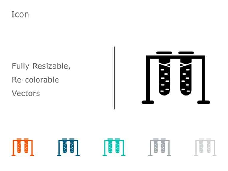 Test Tube Rack Icon 10 PowerPoint Template & Google Slides Theme