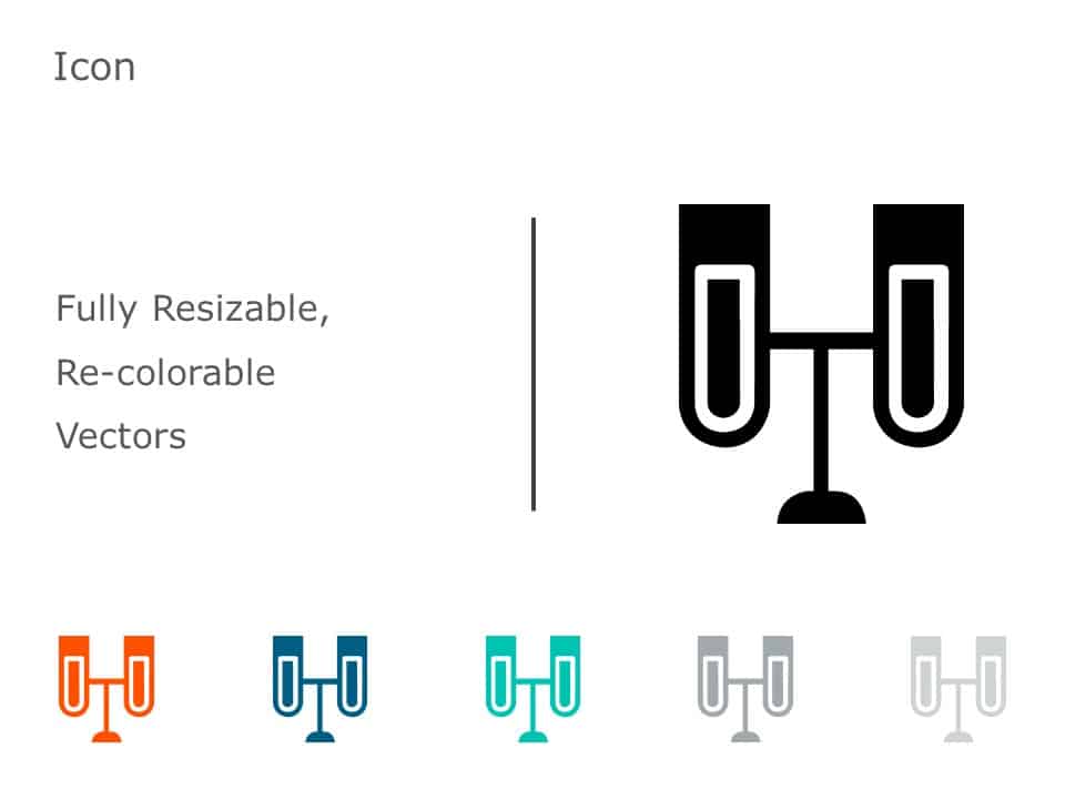 Test Tube Rack Icon 11 PowerPoint Template