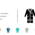 Lab Coat Icon 9 PowerPoint Template