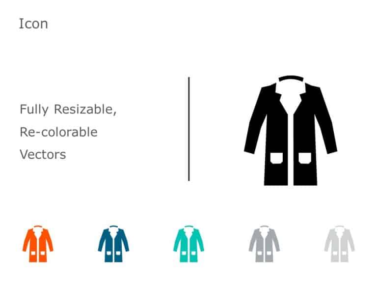 Lab Coat Icon 10 PowerPoint Template