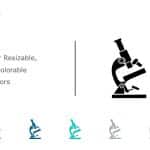 Microscope Icon 9 PowerPoint Template
