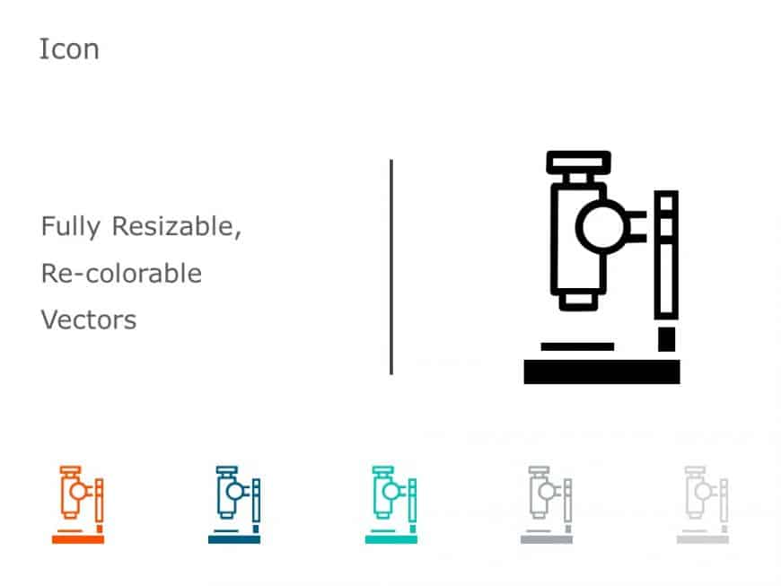 Microscope Icon 11 PowerPoint Template