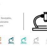 Microscope Icon 18 PowerPoint Template