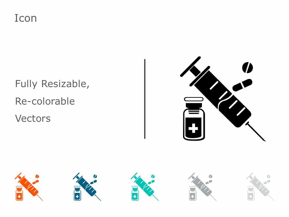 Syringe Icon 25 PowerPoint Template