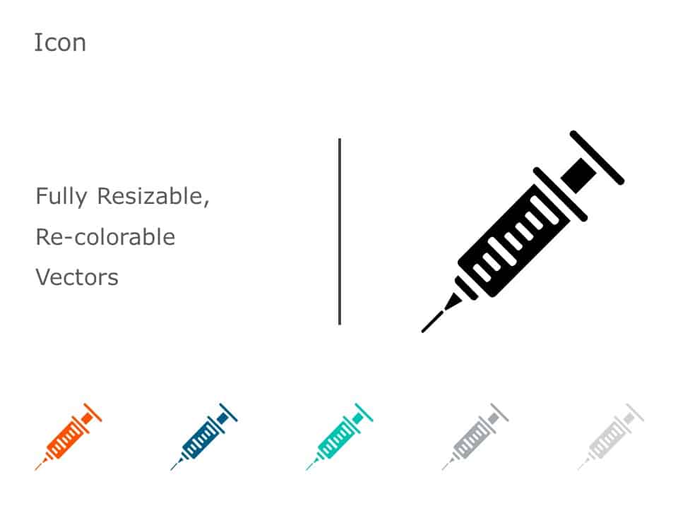 Syringe Icon 30 PowerPoint Template