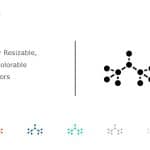 Organic Molecule Hexagons Icon 37 PowerPoint Template