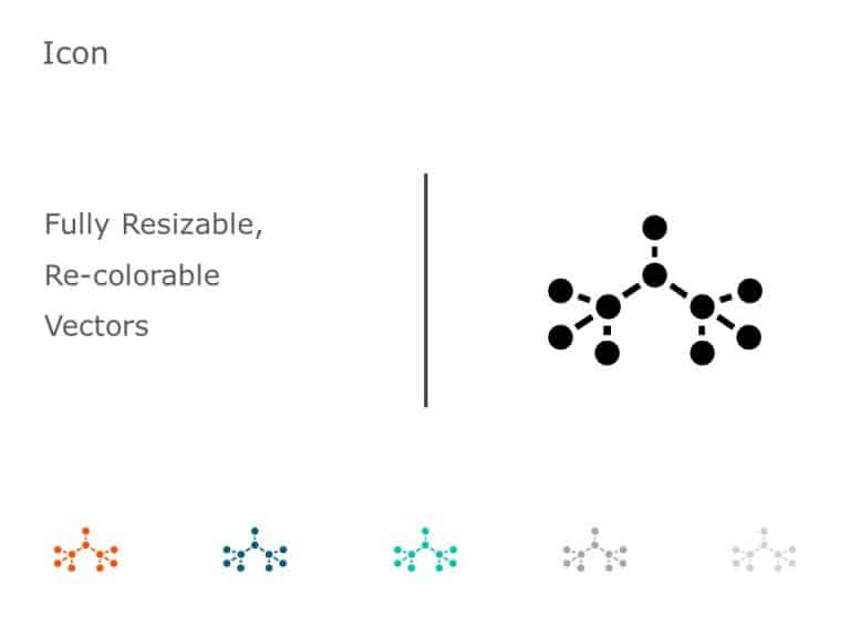 Organic Molecule Hexagons Icon 35 PowerPoint Template & Google Slides Theme