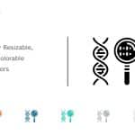 DNA Helix Search Icon 39 PowerPoint Template & Google Slides Theme