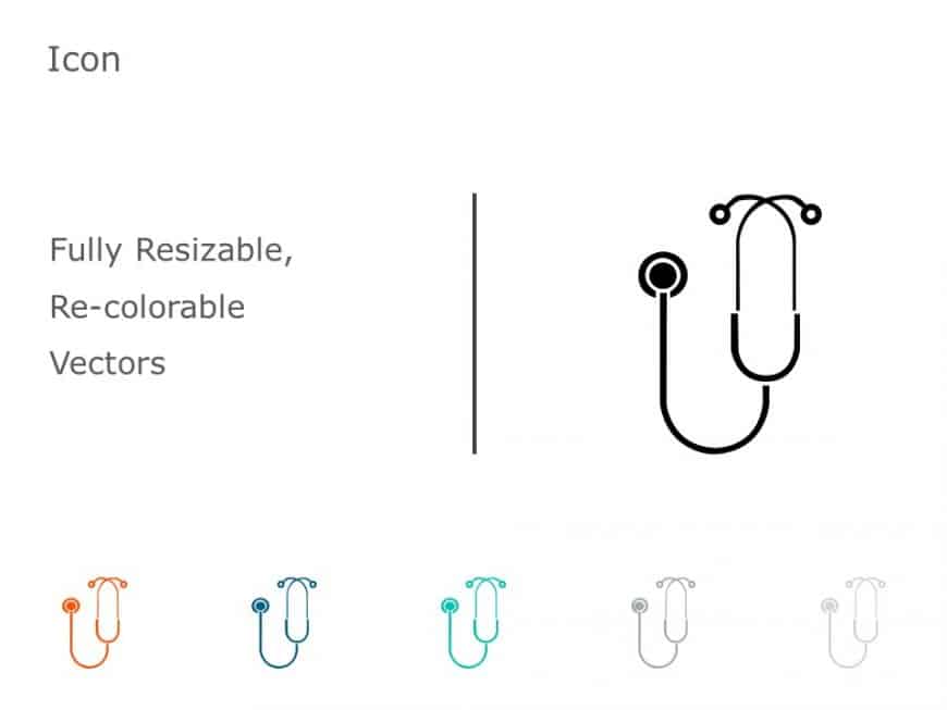 Stethoscope Icon 50 PowerPoint Template