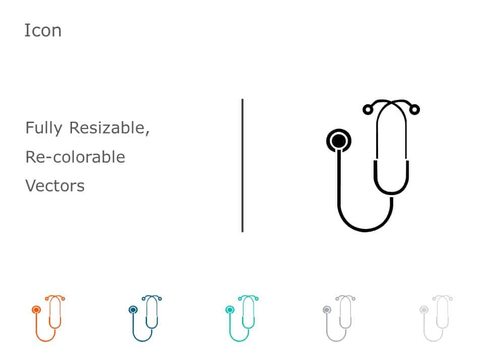 Stethoscope Icon 50 PowerPoint Template