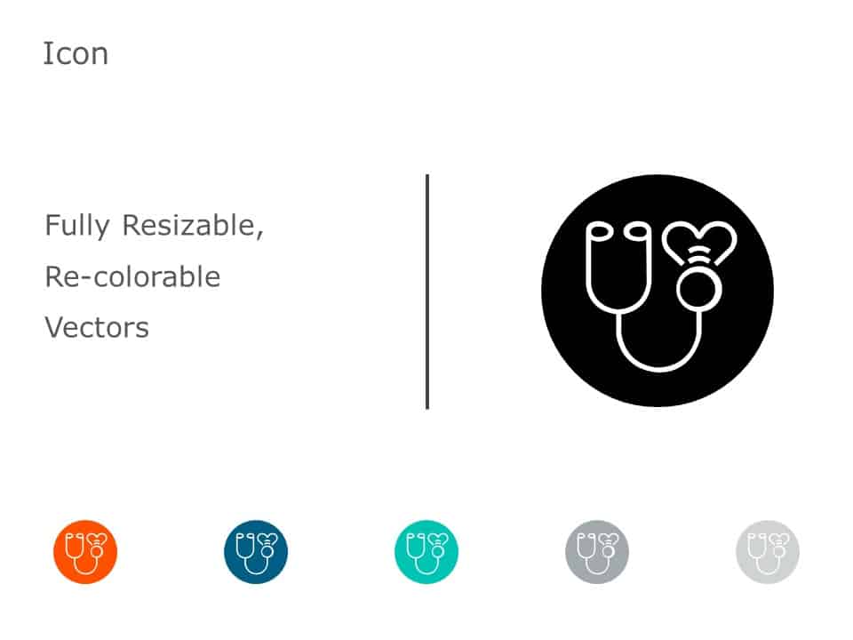 Stethoscope Icon 52 PowerPoint Template