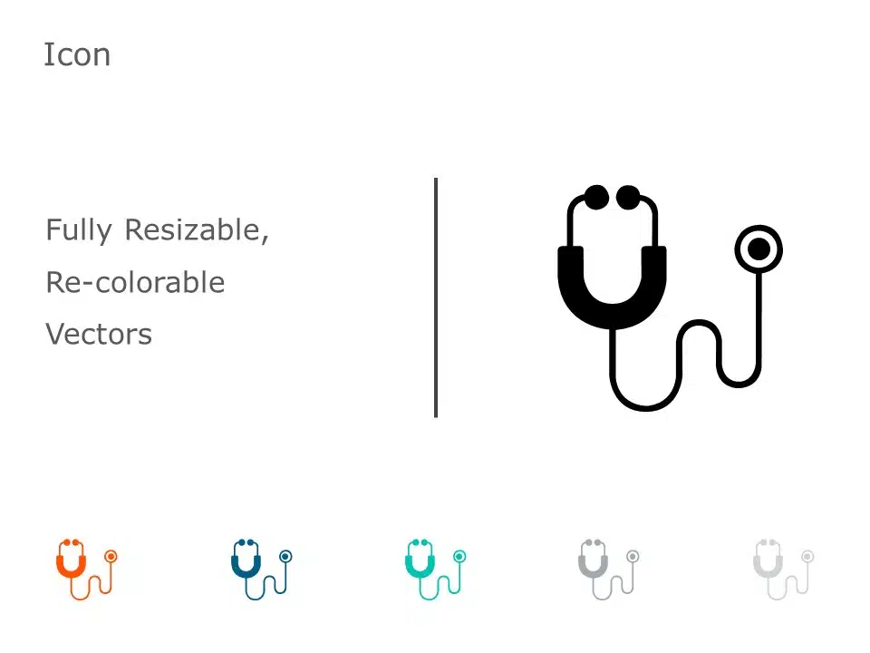 Stethoscope Icon 54 PowerPoint Template & Google Slides Theme