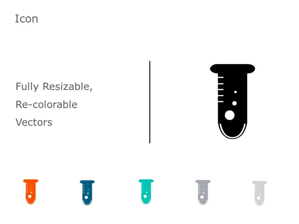 Test Tube Icon 60 PowerPoint Template