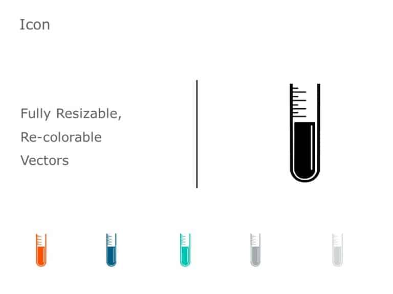 Test Tube Icon 62 PowerPoint Template & Google Slides Theme