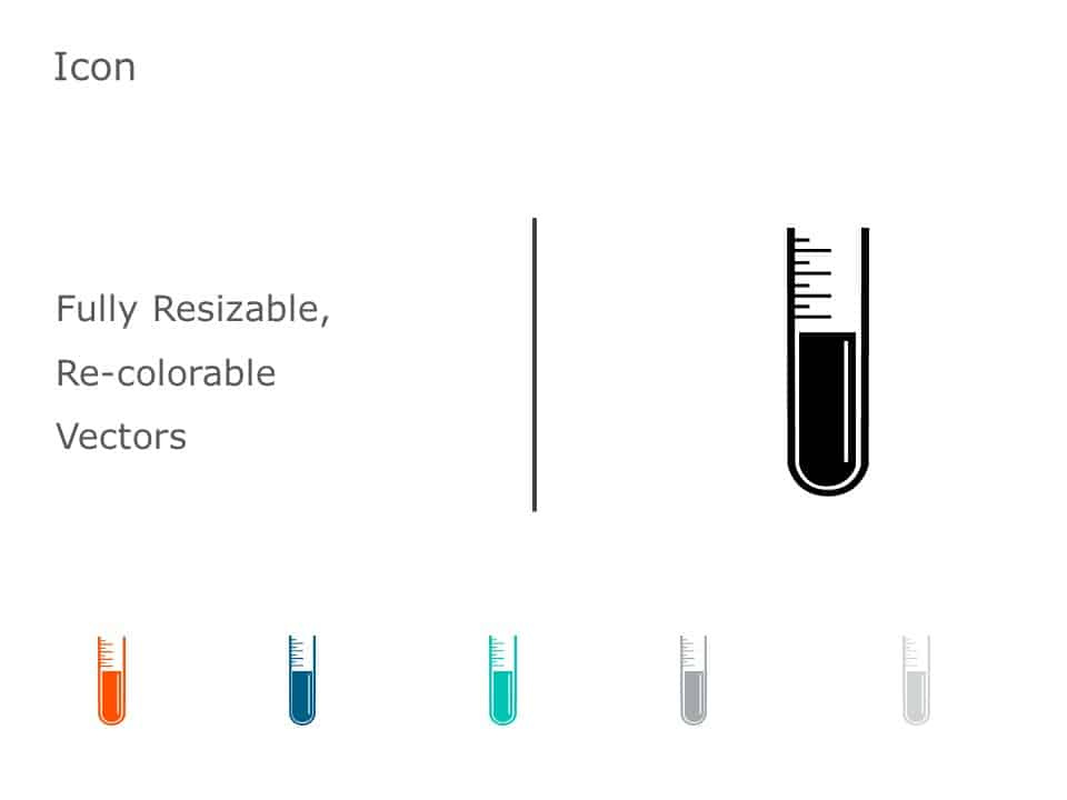 Test Tube Icon 62 PowerPoint Template