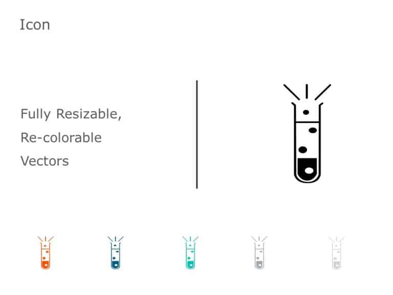 Test Tube Icon 64 PowerPoint Template