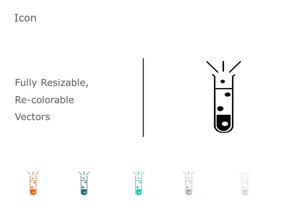 Test Tube Icon 64 PowerPoint Template & Google Slides Theme