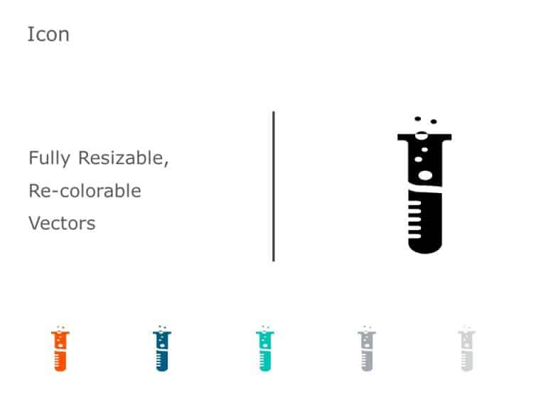 Test Tube Icon 65 PowerPoint Template & Google Slides Theme