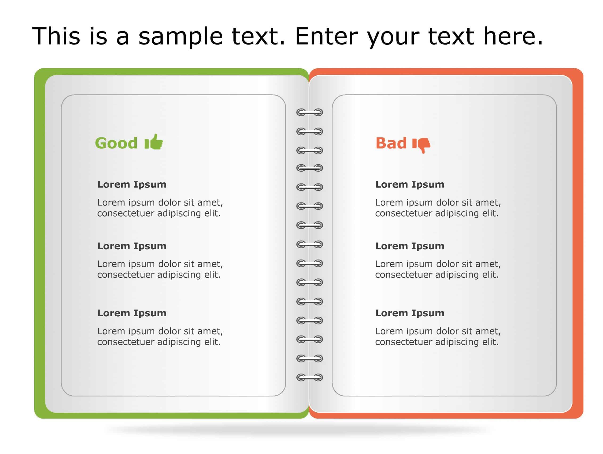 Good Bad 53 PowerPoint Template & Google Slides Theme