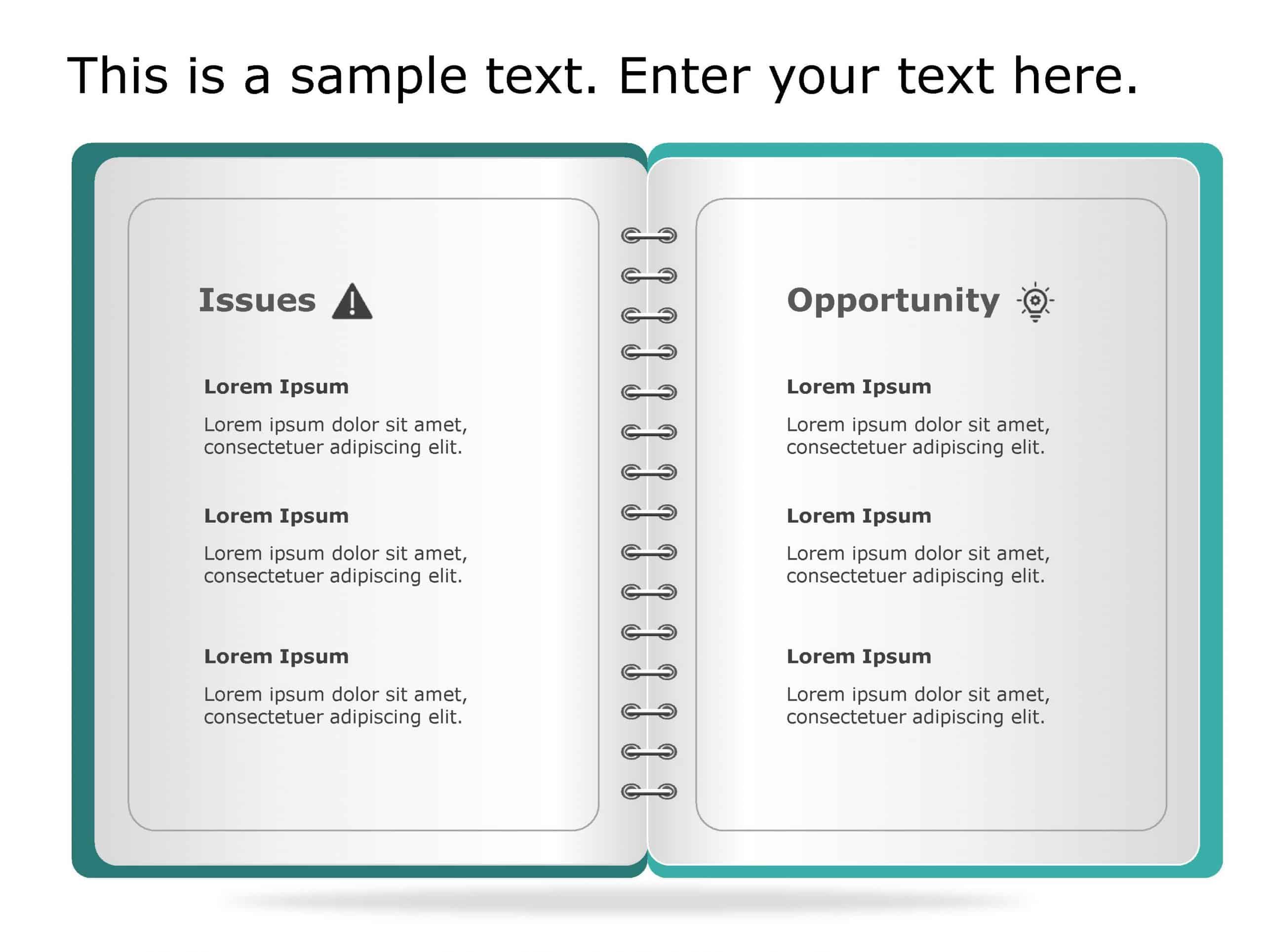 Issues Opportunities 56 PowerPoint Template