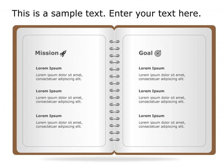 Mission Goal 58 PowerPoint Template & Google Slides Theme